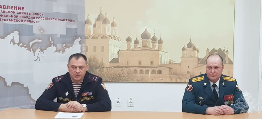 Личному составу Управления Росгвардии по Астраханской области представлен новый начальник штаба