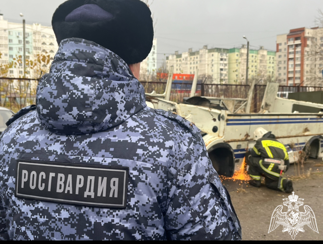 В Астрахани прошло межведомственное учение Росгвардии и МЧС
