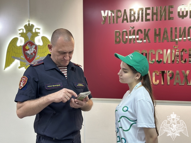 Росгвардейцы проголосовали за благоустройство территорий в Астраханской области