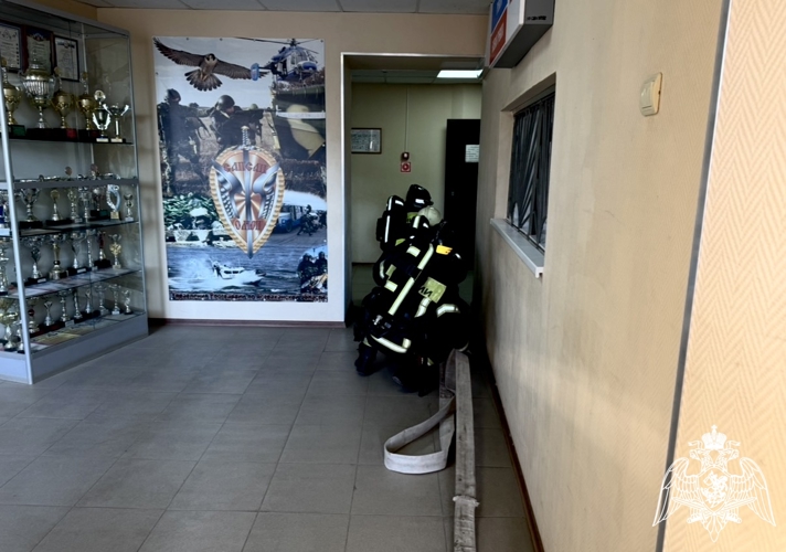 В Астрахани прошло пожарно-тактическое занятие Росгвардии и МЧС