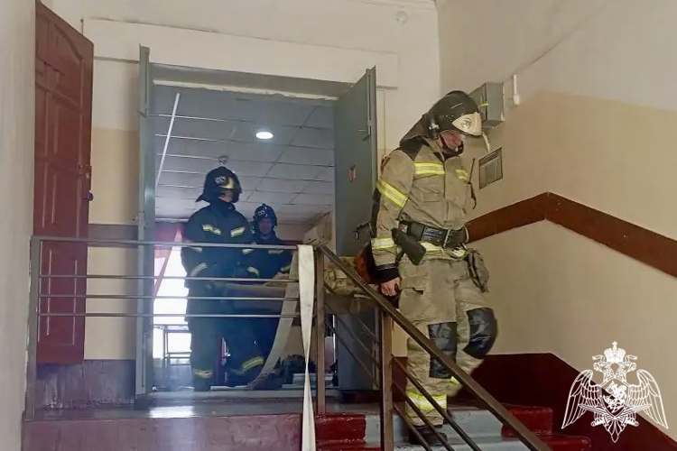 В Астраханской области прошла совместная пожарно-тактическая тренировка Росгвардии и МЧС
